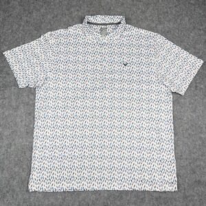 Callaway Golf Polo White Mens XXL Opti-Dri Tropical Parrot Print AOP Performance